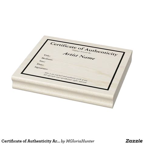 Now Providing Notarized Certificates Of Authenticity Certificate Ink Stamps Original Piece