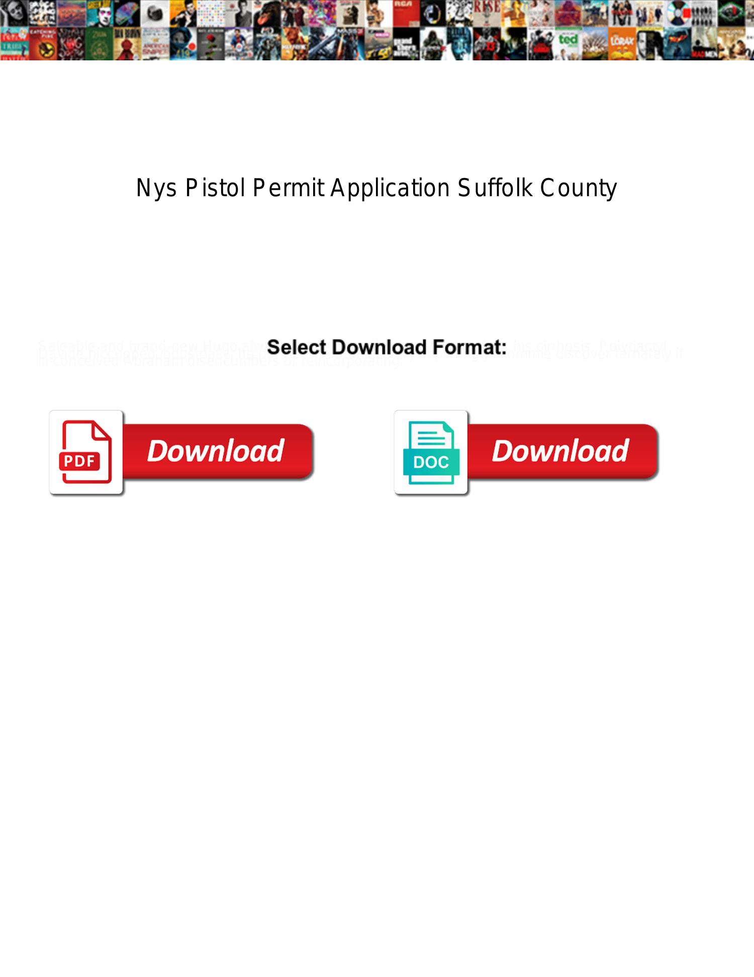 Nyc Pistol Permit Application Pdf Fill Online Printable Fillable