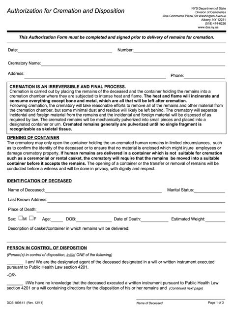 Nys Division Of Cemeteries Forms Fill Out Sign Online Dochub