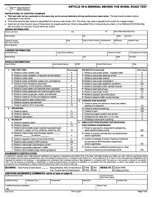 Nys Road Test Scoring Complete With Ease Airslate Signnow