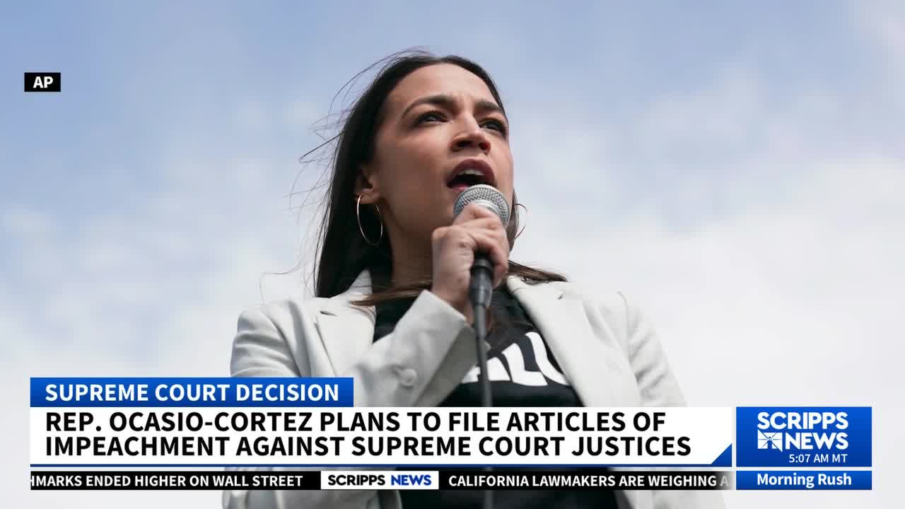 Ocasio Cortez Filed Articles Of Impeachment Against Supreme Court