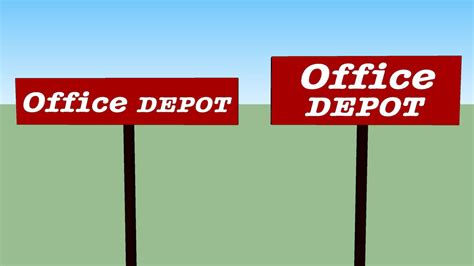 Office Depot Signs Old 3D Warehouse