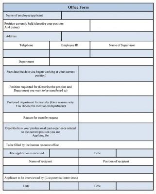 Office Form Template Sample Forms