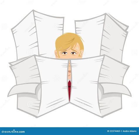 Office Guy Paperwork Royalty Free Stock Photo Image 22374465