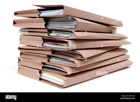 Office Paperwork Folders Stock Photo Alamy