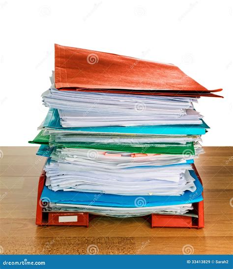 Office Paperwork In Tray Administration Royalty Free Stock Images