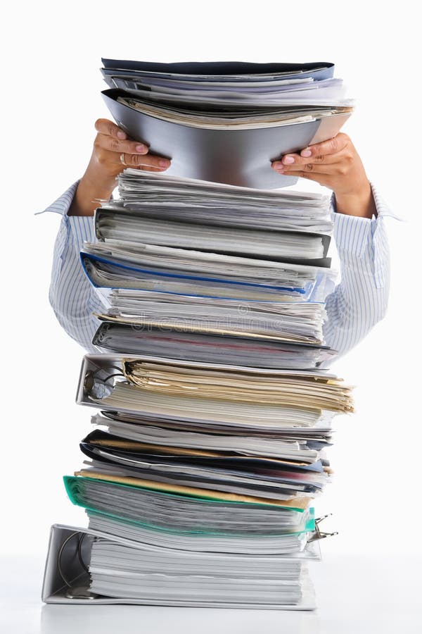 Office Paperwork Pile Funny High Resolution Stock Photography And