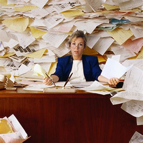 Office Worker With Mountain Of Paperwork Cnrgfleet Com