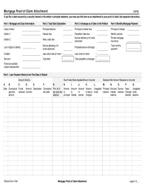 Official Form 410A Fill Out Sign Online And Download Printable Pdf Templateroller