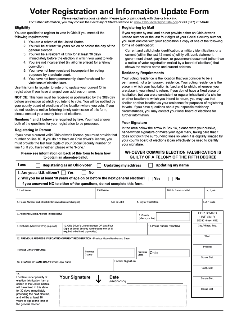 Ohio Renewal Registration Form Fill Out And Sign Printable Pdf