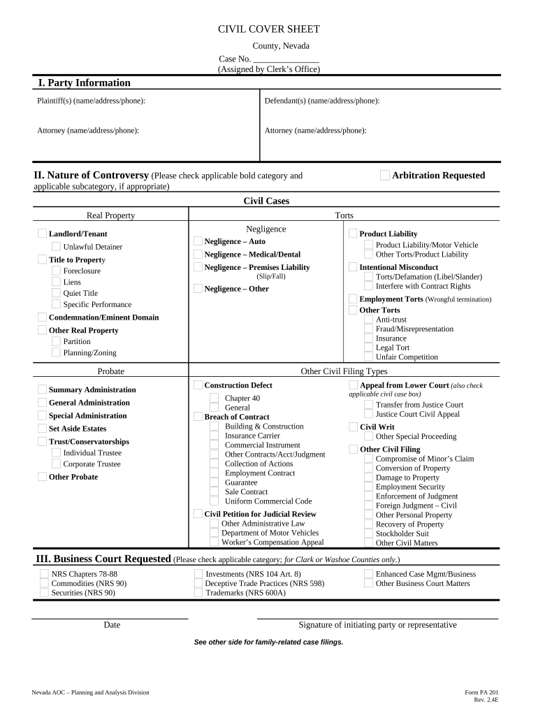 Oklahoma Civil Cover Sheet Fill Out Sign Online And Download Pdf Templateroller