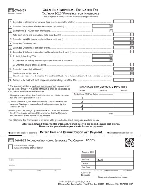 Oklahoma Estimated Tax Payment Online Fill Out Amp Sign Online Dochub