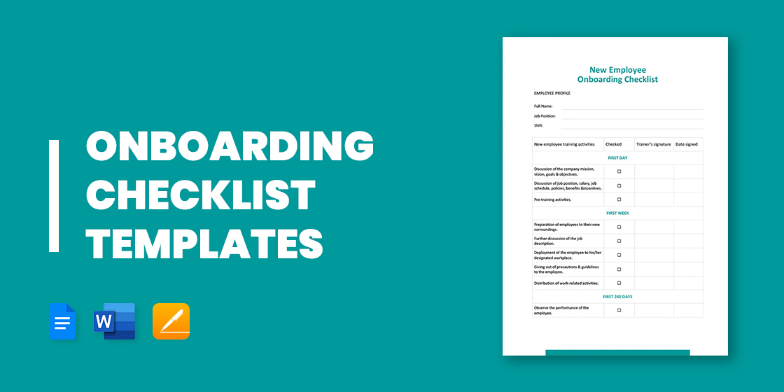 Onboarding Checklist Template Free