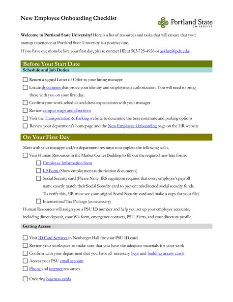 Onboarding Process For New Hires Template