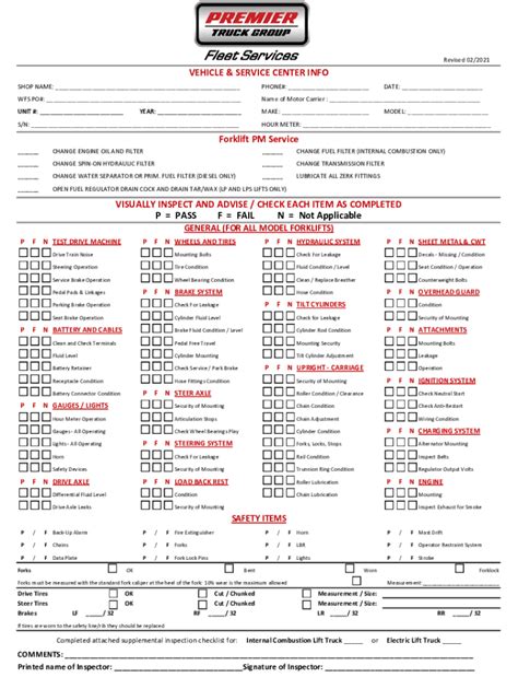 Ontario Vehicle Safety Inspection Checklist Pdf Fill Out Sign Online