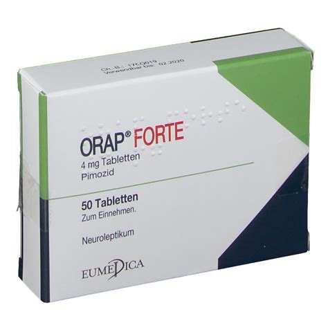 Orap Forte 4 Mg 50 St Mit Dem E Rezept Kaufen Shop Apotheke