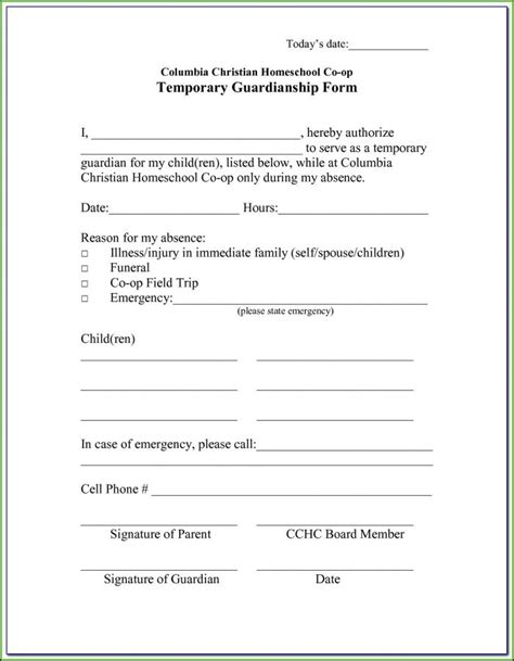 Oregon Guardianship Forms Form Resume Examples W93zym5kxl