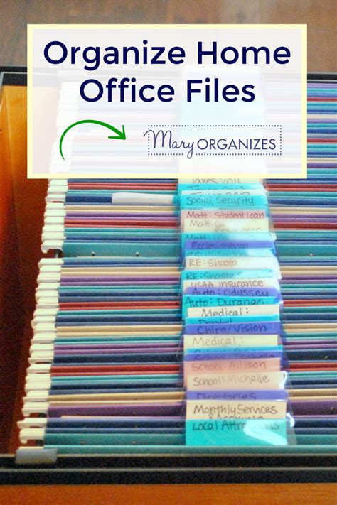 Organize Home Office Files Paper Management Creatingmaryshome Com Home Office