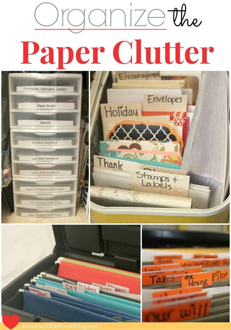 Organize Paper Clutter Child At Heart Blog Paper Clutter Organization Paper Organization