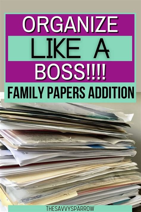 Organize Paperwork How To Setup A Filing System For Family Papers