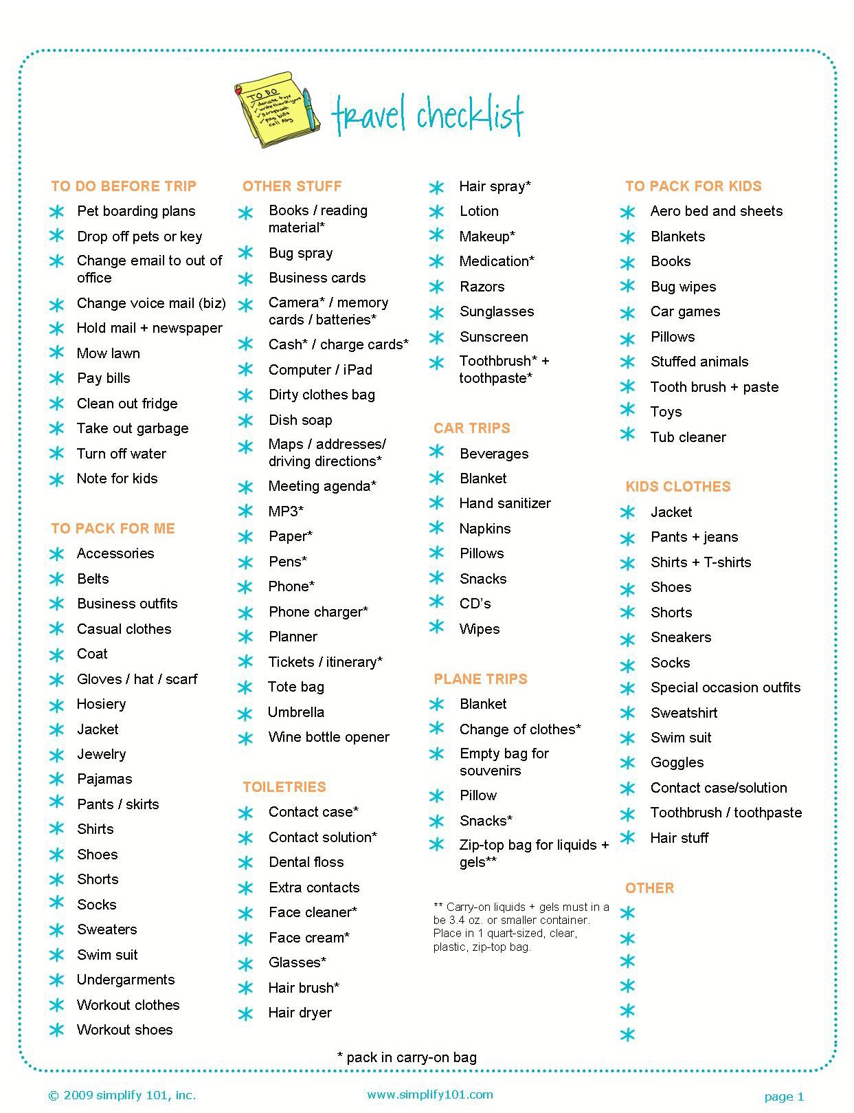 Organized Travel Documents For An Organized Vacation