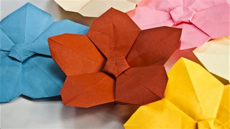 Origami Paper Easy How To Make A Flower Easy Paper