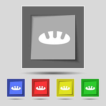 Original Five Colored Buttons With Vector Icon Of Copy Sign Vector