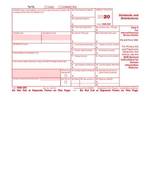 Our Editable Form For 1099 Div Form Is Your Good Luck