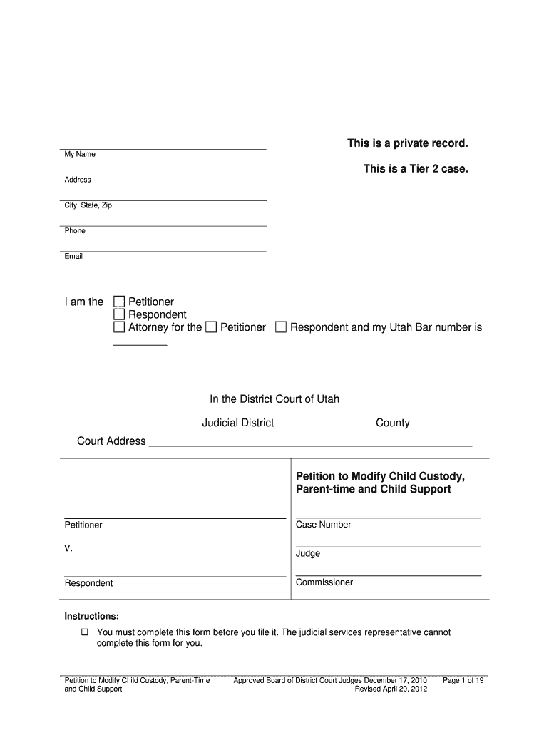 Out Of Court Custody Agreement Forms Utah Printable Printable Forms