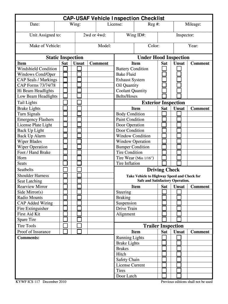 Pa State Inspection Checklist Pdf Complete With Ease Airslate Signnow