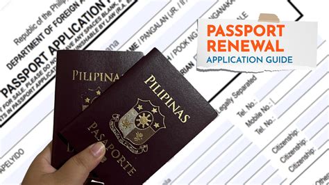 Paano Mag Renew Ng Passport Requirements Application Process