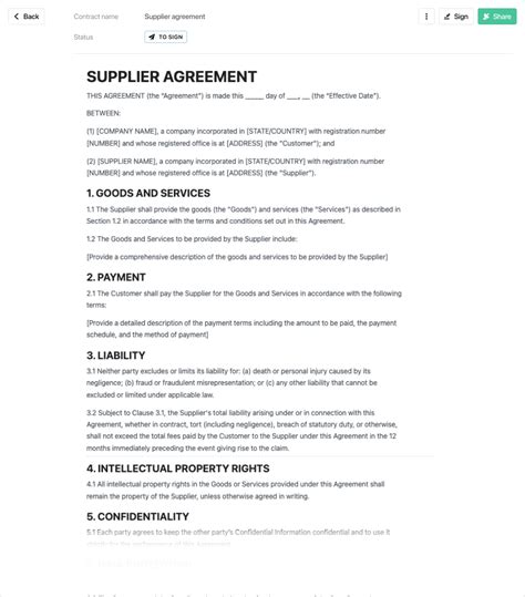 Page 5 Sample Agreement Templates In Google Docs Free Download