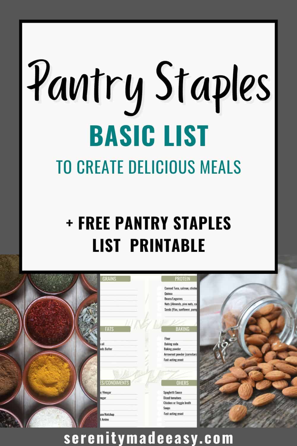 Pantry Staples List With Free Printable Lil Luna