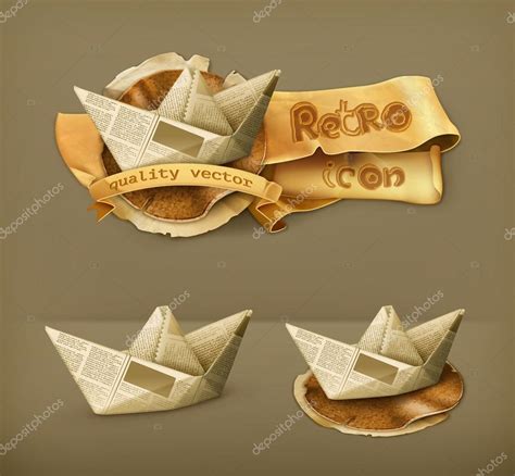 Paper Boat Vector Icon Stock Vector By Natis76 31520965