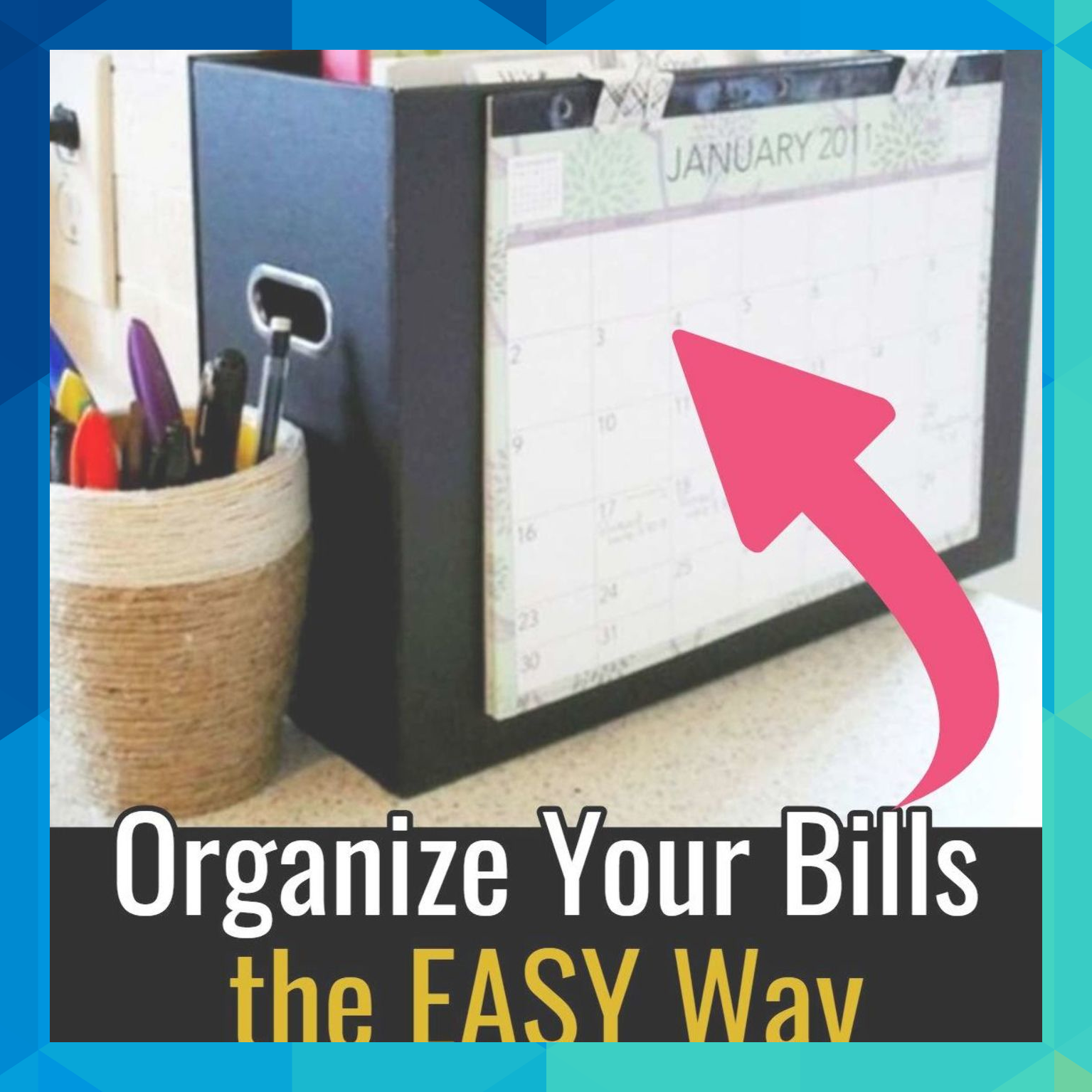 Paper Clutter Storage And Organization Organize Your Bills The Easy