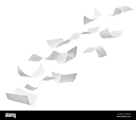 Paper Document Flying Paperwork Business Wind Office Stock Photo Alamy