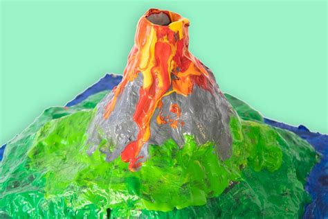 Paper Mache Volcano Giggly Co Uk