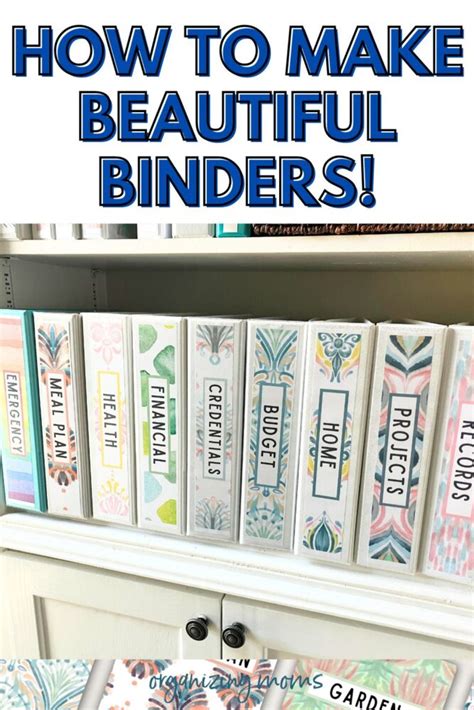 Paper Organizing With Binder Organization System This Is A Simple