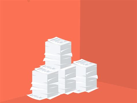 Paper Stack Fly By Mahesh Kumar On Dribbble