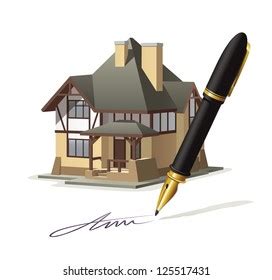 Paperwork At Home Illustration Documenting Real Estate Market Through