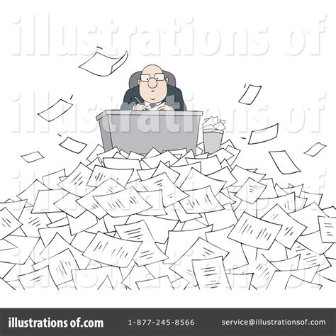 Paperwork Clipart 87046 Illustration By Alex Bannykh