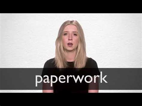 Paperwork Definition In American English Collins English Dictionary