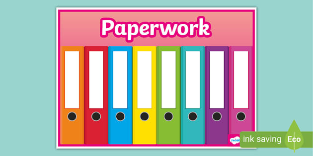 Paperwork Display Poster Teacher Made Twinkl