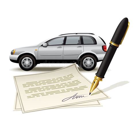 Paperwork For Car Stock Vector Illustration Of Professionalism 28765496