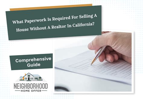 Paperwork For Selling A House Without A Realtor In California