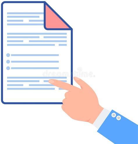 Paperwork Office Employee Works With Document Vector Image