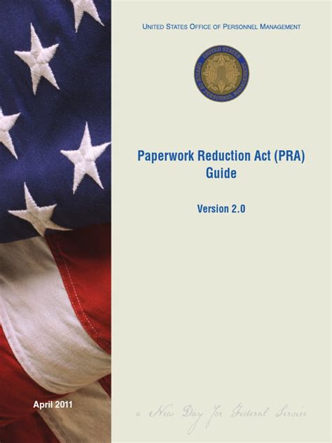 Paperwork Reduction Act Guide Pdf Office Of Management And Budget Code Of Federal Regulations