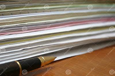 Paperwork Side View Stock Photo Image Of Paperwork Corporate 70524