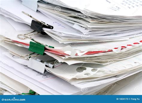 Paperwork Stock Image Image Of Organized Office Business 1824173