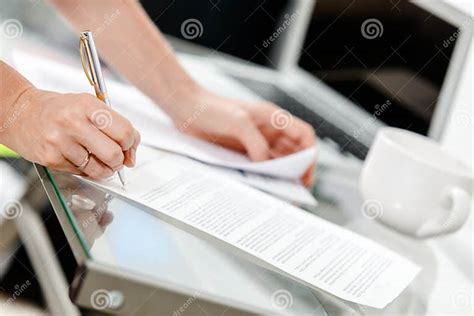 Paperwork Stock Photo Image Of Detail Businesswoman 35696168